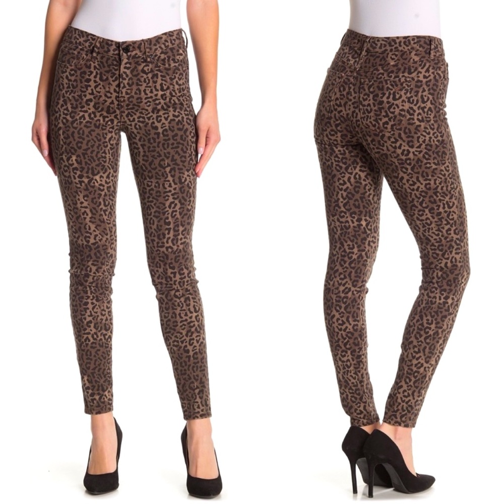 WILLIAM RAST Size 27 Leopard Animal Print Perfect Skinny Jeans EUC